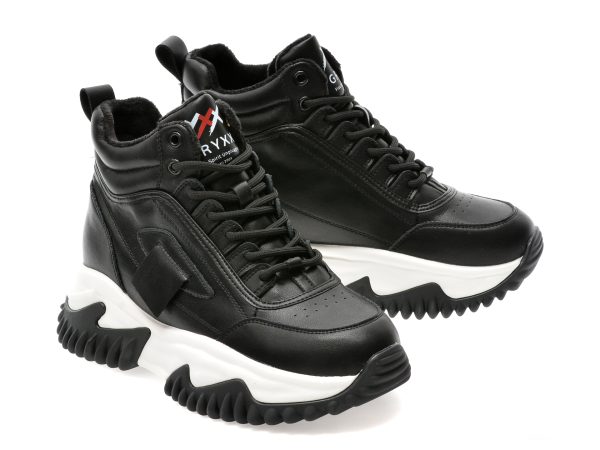 Ghete GRYXX negre, 22055, din piele naturala