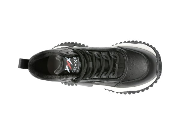 Ghete GRYXX negre, 22055, din piele naturala