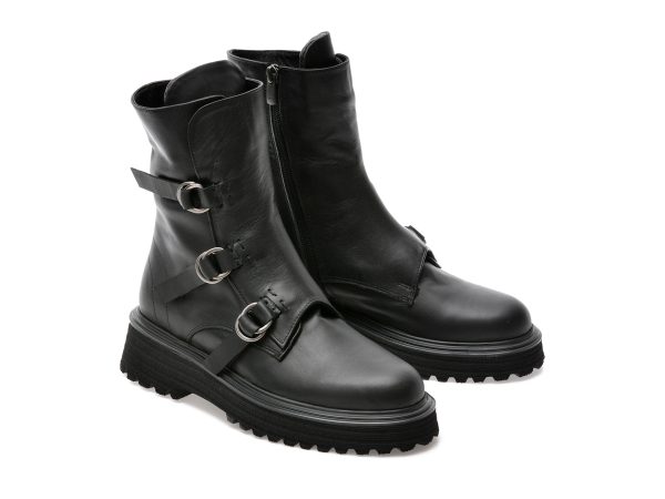 Ghete GRYXX negre, 3043817, din piele naturala