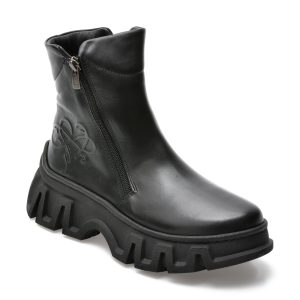 Ghete GRYXX negre, 308890, din piele naturala