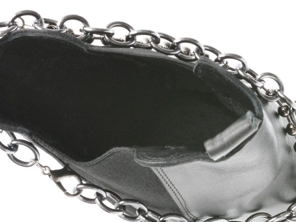 Ghete GRYXX negre, 3122004, din piele naturala