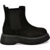 Ghete GRYXX negre, 3129022, din piele intoarsa