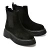 Ghete GRYXX negre, 3129022, din piele intoarsa