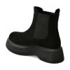 Ghete GRYXX negre, 3129022, din piele intoarsa