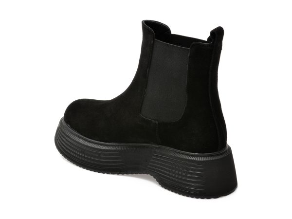 Ghete GRYXX negre, 3129022, din piele intoarsa