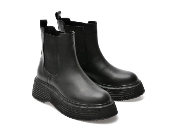 Ghete GRYXX negre, 3129022, din piele naturala