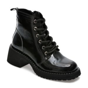 Ghete GRYXX negre, 395T42, din piele naturala lacuita