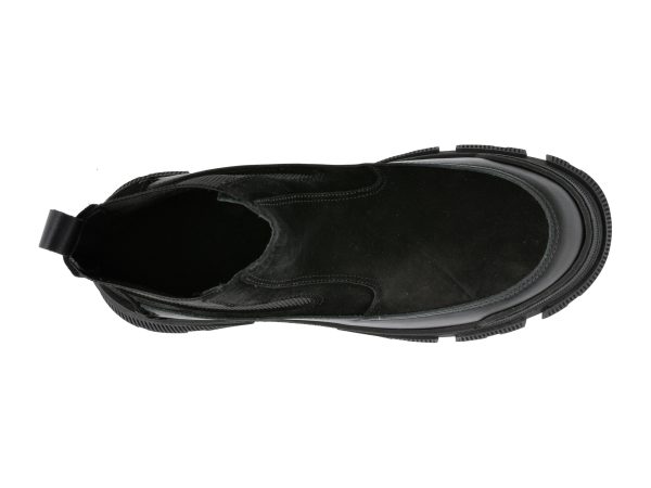 Ghete GRYXX negre, 4442304, din piele intoarsa