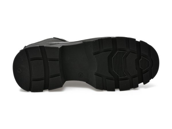 Ghete GRYXX negre, 4442304, din piele intoarsa