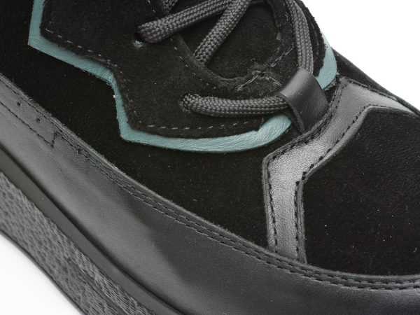 Ghete GRYXX negre, 4442376, din piele intoarsa
