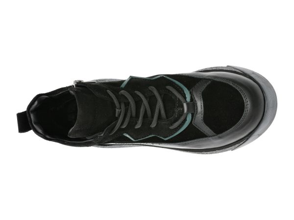 Ghete GRYXX negre, 4442376, din piele intoarsa