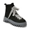 Ghete GRYXX negre, 477410, din piele intoarsa