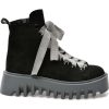 Ghete GRYXX negre, 477410, din piele intoarsa