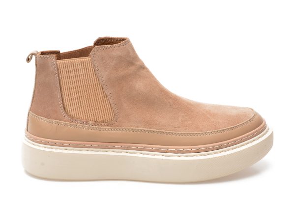 Ghete GRYXX nude, 614106, din piele intoarsa