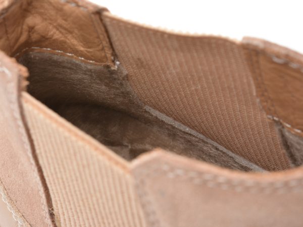 Ghete GRYXX nude, 614106, din piele intoarsa