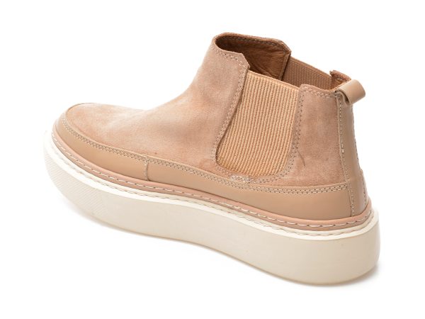 Ghete GRYXX nude, 614106, din piele intoarsa