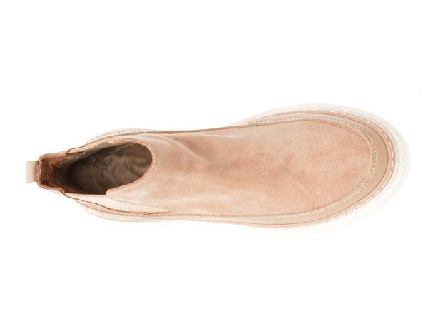 Ghete GRYXX nude, 614106, din piele intoarsa