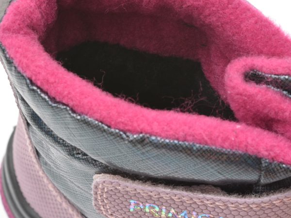 Ghete PRIMIGI roz, 28632, din piele ecologica si material textil