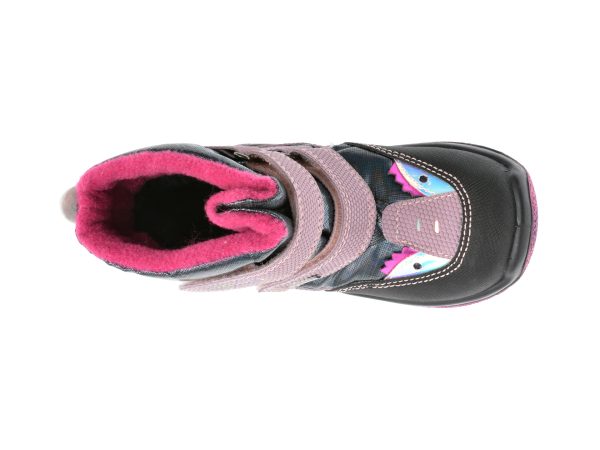Ghete PRIMIGI roz, 28632, din piele ecologica si material textil