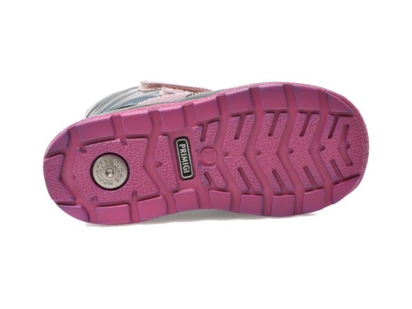 Ghete PRIMIGI roz, 28632, din piele ecologica si material textil