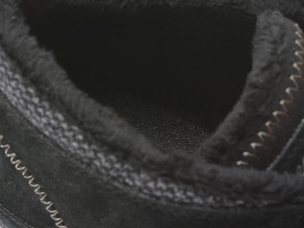 Ghete SKECHERS negre, SEAGER, din piele intoarsa