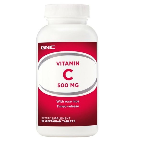 gnc-vitamin-c-500-mg-eliberare-controlata-90-tablete.jpg GNC Vitamin C 500 mg, cu eliberare prelungita, 90 tablete