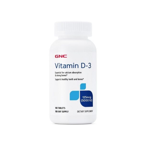 gnc-vitamin-d3-5000-ui-180-tablete.jpg GNC Vitamin D3 5000 UI, 180 tablete