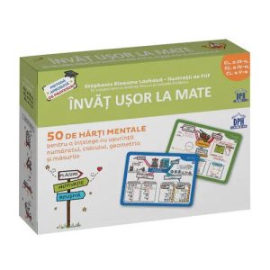 Invat usor la Mate: 50 de harti mentale - Volumul II - Cls. a III-a, a IV-a, a V-a