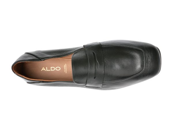 Mocasini ALDO negri, ADELAIDE001, din piele naturala