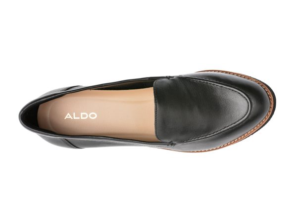 Mocasini ALDO negri, RHEILDANFLEX001, din piele naturala