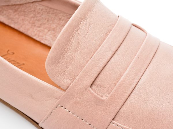 Mocasini ANNA LUCCI roz, 4105, din piele naturala