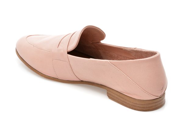 Mocasini ANNA LUCCI roz, 4105, din piele naturala
