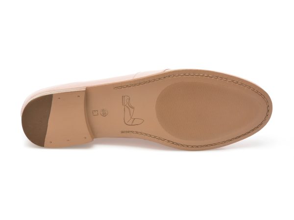 Mocasini ANNA LUCCI roz, 4105, din piele naturala