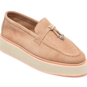 Mocasini EPICA maro, 2051007, din piele intoarsa