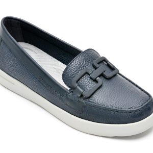 Mocasini GEOX bleumarin, D25SUA, din piele naturala