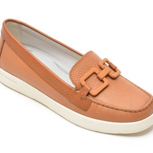 Mocasini GEOX maro, D25SUA, din piele naturala
