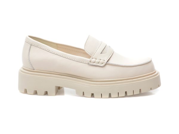 Pantofi ALDO albi, BIGSTRUT110, din piele naturala