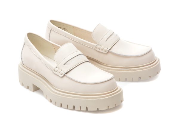 Pantofi ALDO albi, BIGSTRUT110, din piele naturala