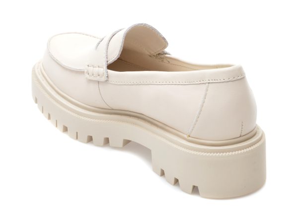 Pantofi ALDO albi, BIGSTRUT110, din piele naturala