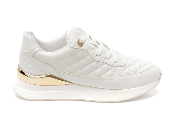 Pantofi ALDO albi, COSMICSTEP100, din piele ecologica