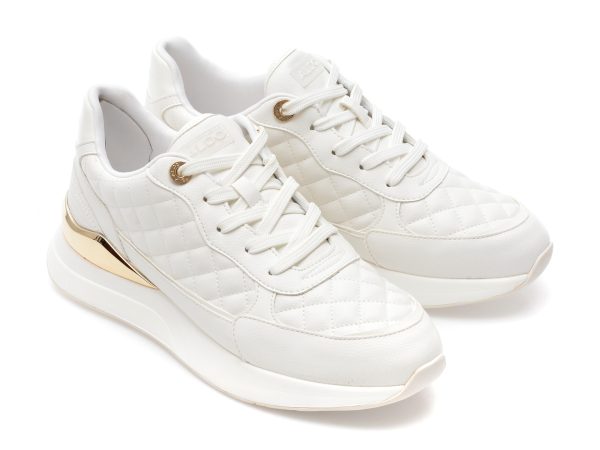 Pantofi ALDO albi, COSMICSTEP100, din piele ecologica