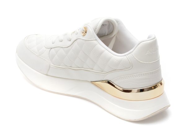 Pantofi ALDO albi, COSMICSTEP100, din piele ecologica