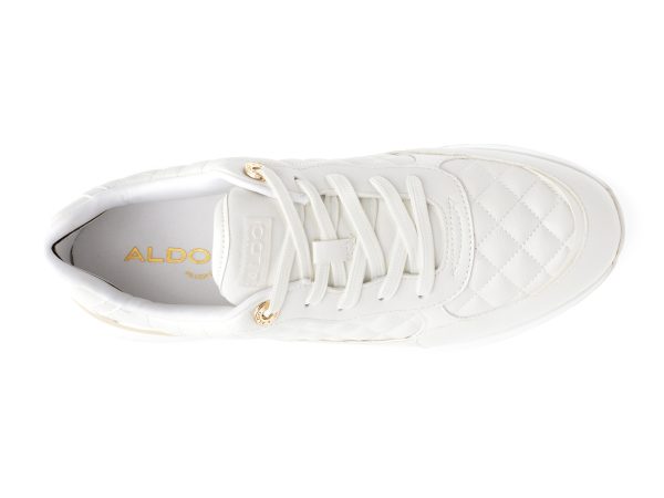 Pantofi ALDO albi, COSMICSTEP100, din piele ecologica