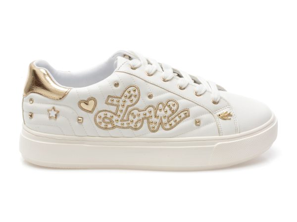 Pantofi ALDO albi, LOVENOW972, din piele ecologica