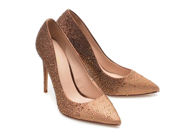 Pantofi ALDO maro, STESSY_240, din material textil