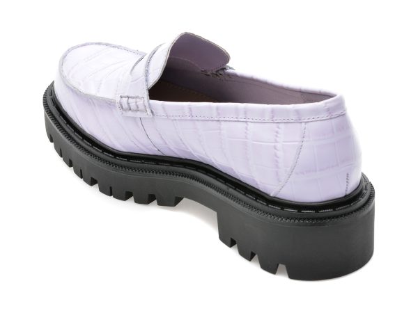 Pantofi ALDO mov, BIGSTRUT500, din piele croco