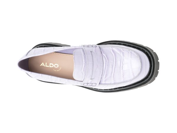 Pantofi ALDO mov, BIGSTRUT500, din piele croco