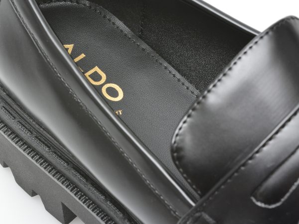 Pantofi ALDO negri, BIGSTRUT001, din piele ecologica