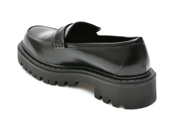 Pantofi ALDO negri, BIGSTRUT001, din piele ecologica