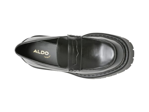 Pantofi ALDO negri, BIGSTRUT001, din piele ecologica